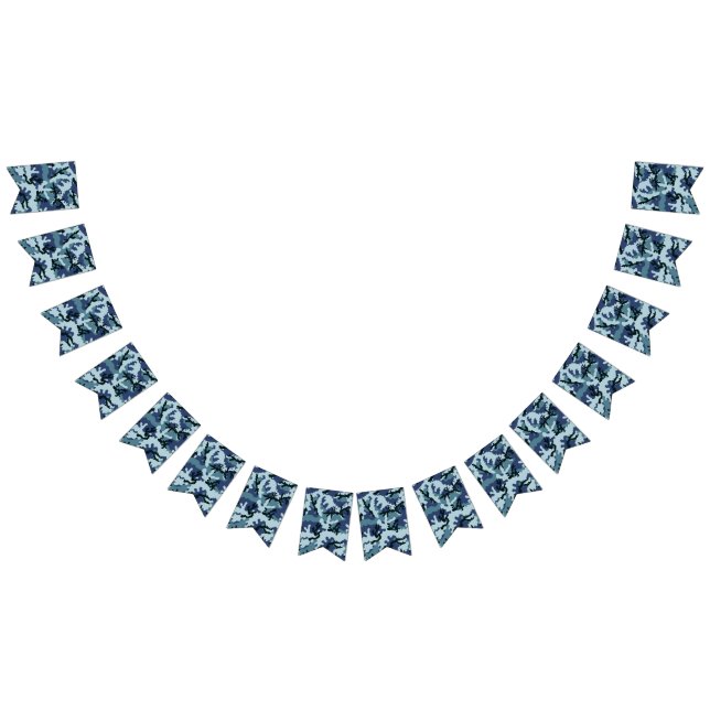 Navy camouflage bunting  (All)