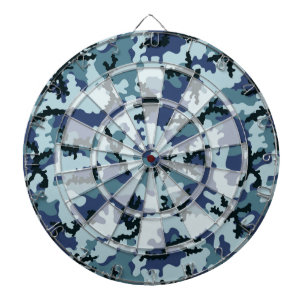 Navy camouflage dartboard