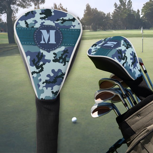 Navy camouflage golf head cover (Creator Uploaded)