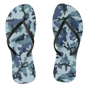 Navy camouflage jandals