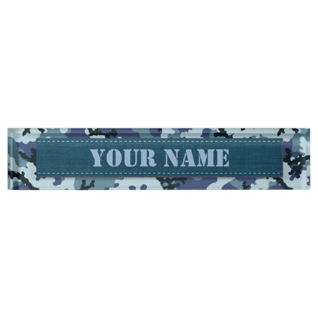 Navy camouflage nameplate (Front)