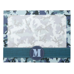 Navy camouflage notepad