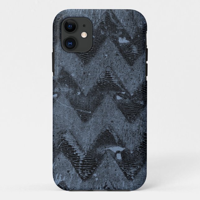 Navy Chevron Abstract Case-Mate iPhone Case (Back)