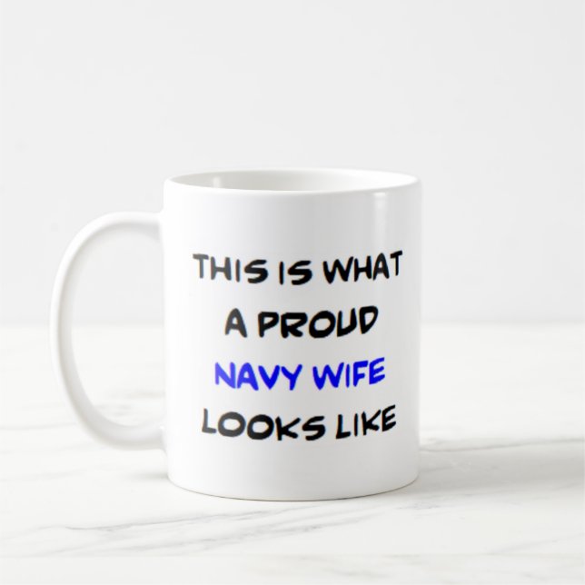 navy coffee mug (Left)