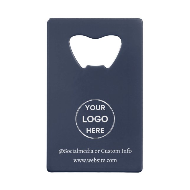 Navy Custom Logo Text Modern Minimalist Business (Front)
