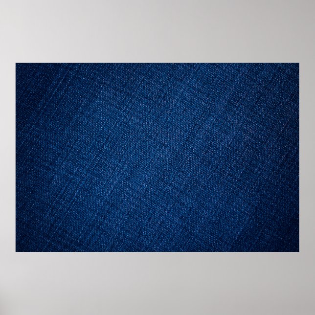 Navy denim jeans texture poster (Front)