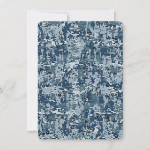 Navy Digital Camo Camouflage Decor