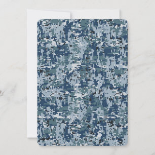 Navy  Digital Camo Camouflage Decor