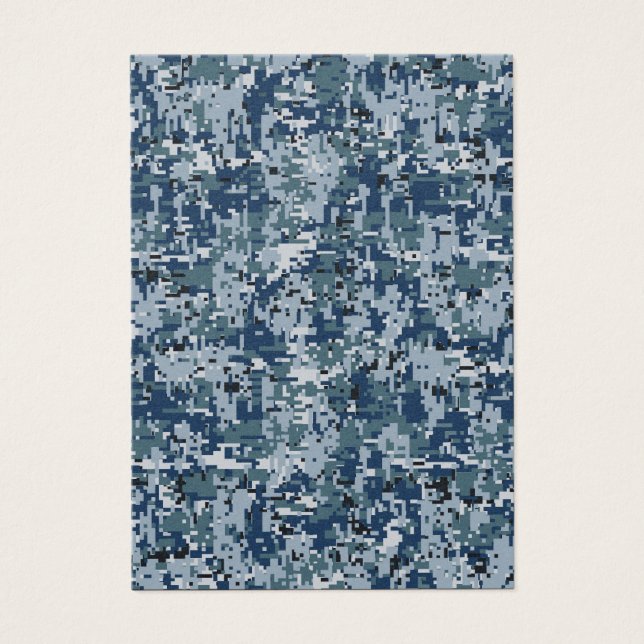 Navy  Digital Camo Camouflage Decor (Front)