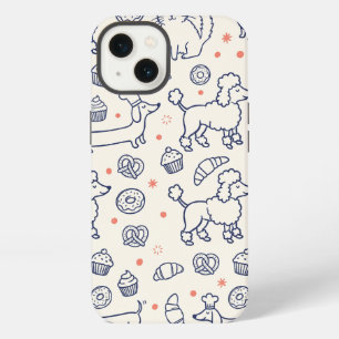 Navy Dog Cat Bakery iPhone 13 Case