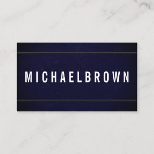 Navy Dust Driver Minimalist Bold Modern QR code Business Card