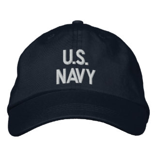 NAVY EMBROIDERED HAT