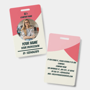 Navy Employee Photo ID Badge
