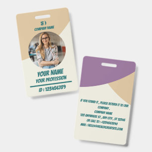 Navy Employee Photo ID Badge