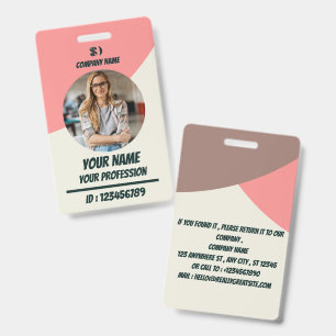 Navy Employee Photo ID Badge
