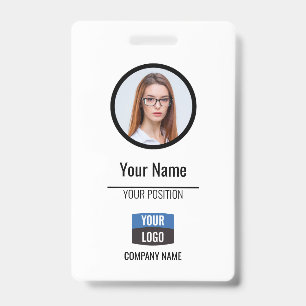 Navy - Employee Photo ID Company Security Badge