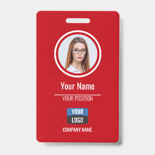 Navy - Employee Photo ID Company Security Badge