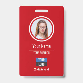 Navy - Employee Photo ID Company Security Badge