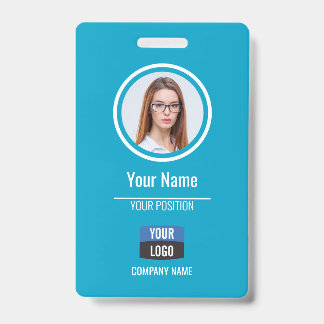 Navy - Employee Photo ID Company Security Badge