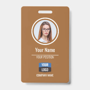 Navy - Employee Photo ID Company Security Badge