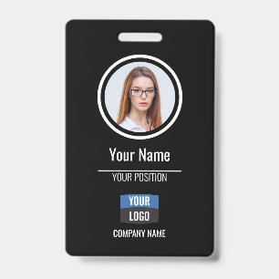 Navy - Employee Photo ID Company Security Badge