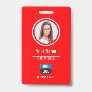 Navy - Employee Photo ID Company Security Badge