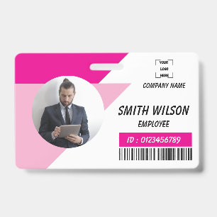 Navy   Employee Photo ID Company Security Badge