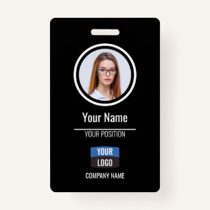 Navy - Employee Photo ID Company Security Badge ID Badge