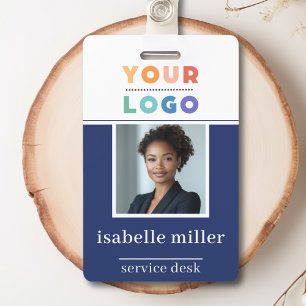 Navy Employee Photo ID Company Security Name Badge