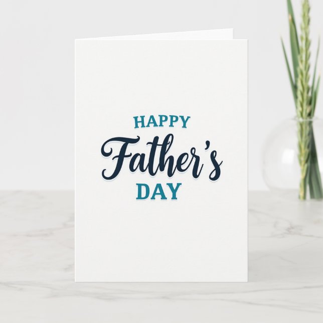 Navy Fathers Day Letter Card (Front)