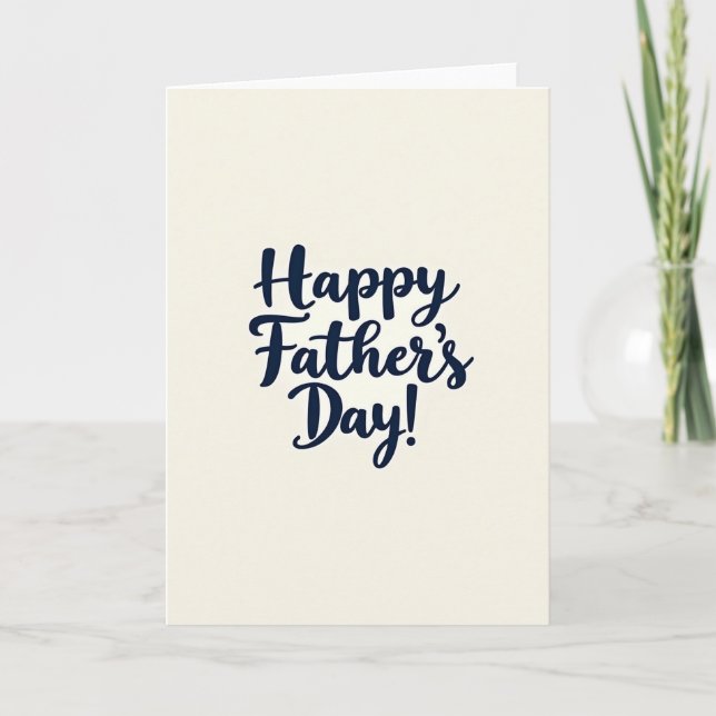 Navy Fathers Day Type Card (Front)