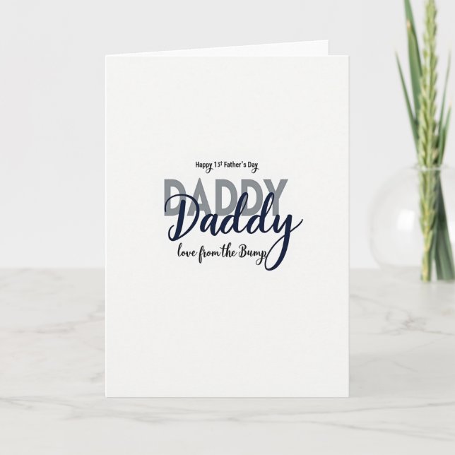 Navy First Fathers Day Card (Front)