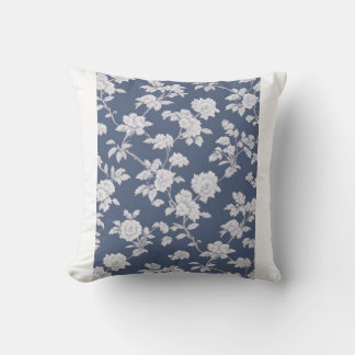 Navy Floral pillow