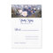 Navy Florals Rustic Wedding RSVP