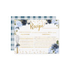 Navy Flowers Whisked away Bridal Shower Recipe