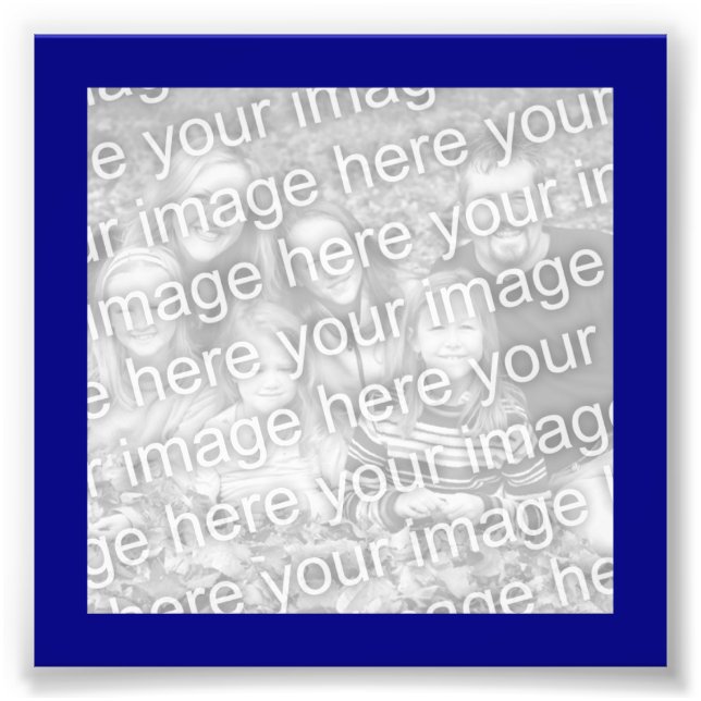 Navy Frame Photo Print (Front)