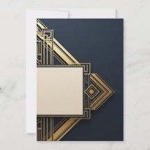 Navy & Gold Art-Deco