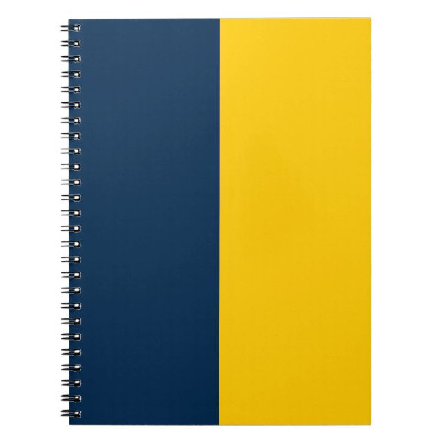 Navy & Gold CUSTOM Notebook (Front)