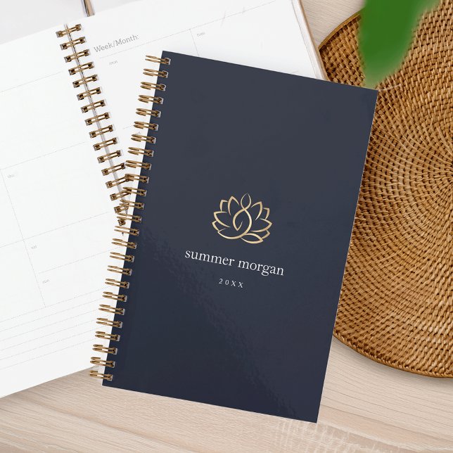 Navy & Gold Lotus Logo Planner (Creator Uploaded)