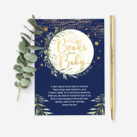 Navy Gold Moon Twinkle Star Books for Baby