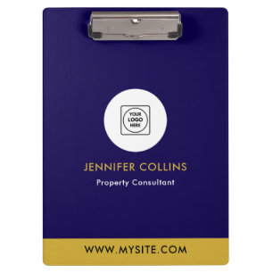 Navy Gold Real Estate Logo Pro clipboard