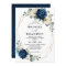 Navy Gold White Champagne Ivory Geometric Wedding