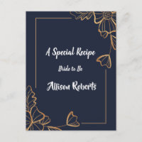 Navy & golden floral  Bridal Shower
