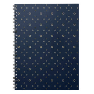 Navy Golden Zinnia Sun Notebook