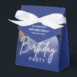 Navy Gradient Photo 30th Birthday Party Favour Box<br><div class="desc">Navy Gradient Photo 30th Birthday party Favor Box</div>