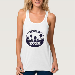 Navy Graduation Class of T-shirt Singlet