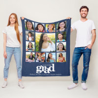 Navy Graduation K–12 Photo Collage Bold Modern