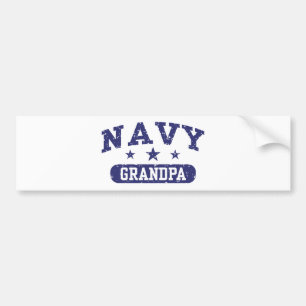 Navy Grandpa Bumper Sticker