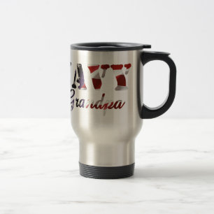Navy Grandpa Flag Travel Mug