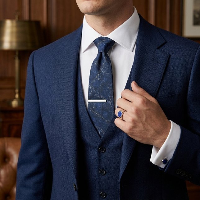 Navy & Graphite Executive Marble Tie (Creator Uploaded)